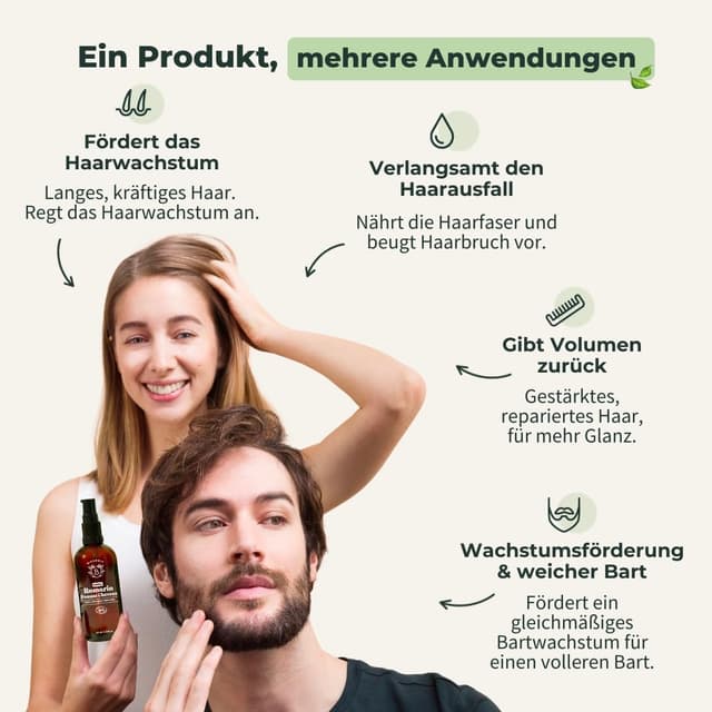 Detalle de BIONOBLE Rosmarinöl 50 ml – Haaröl für Wachstum