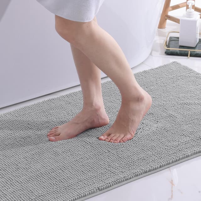 Detalle de Smiry Non Slip Chenille Bath Mat 60 x 90cm