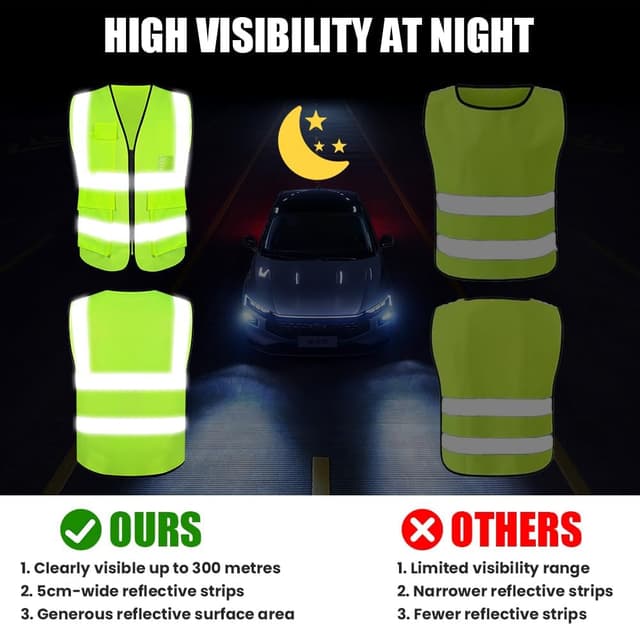 Thumbnail 3 de Adiwo Chaleco Reflectante de Bolsillo 360°