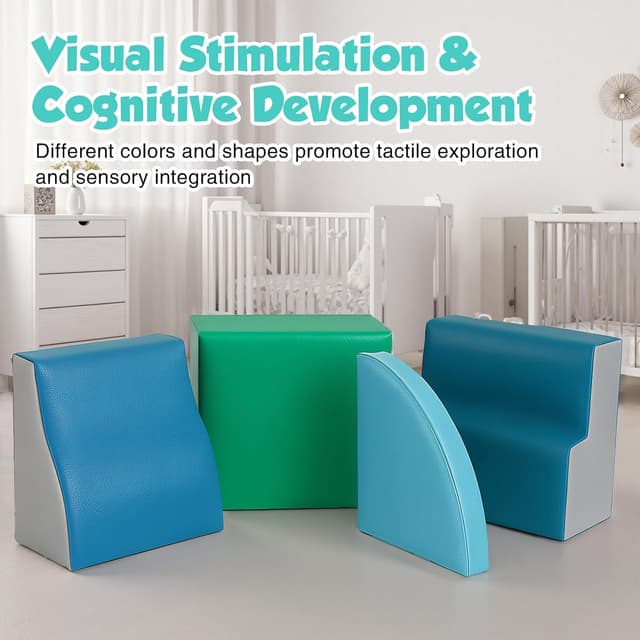 Thumbnail 6 de TODIBY 4-Piece Soft Climbing Blocks for Toddlers