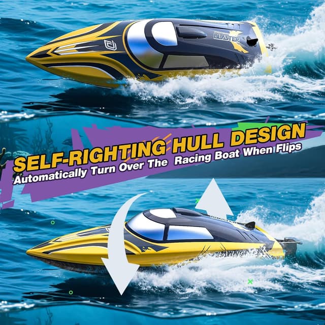 Thumbnail 2 de DEERC 14 Zoll RC-Boot mit LED