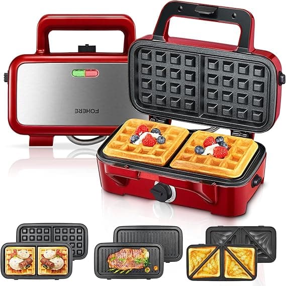 Imagen de Sandwichera 3 en 1 Tefal, 1200W, Grill, Gofrera y Sandwichera 🍽 en OfertitasTOP