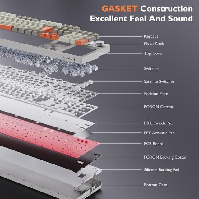 Thumbnail 5 de nacodex AJAZZ AK35I V3 mechanische Tastatur 104 Tasten ⌨