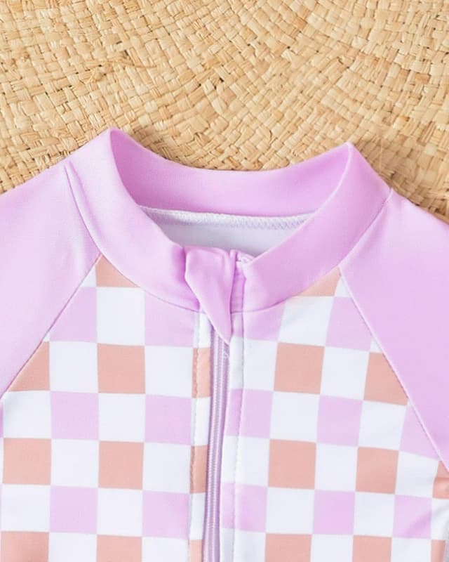 Detalle de DivingBirds UV-Badebekleidung Baby-Badeanzug mit Hut (Unisex) – UV 50+ und Schnell trocknend