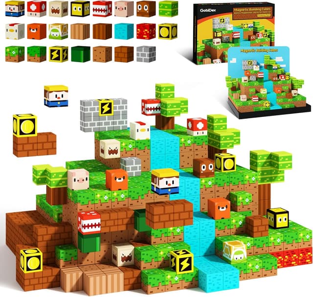 Thumbnail 6 de Magnetische Bausteine 100 Stück für Kinder