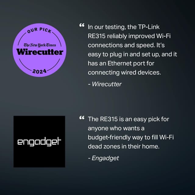 Thumbnail 1 de TP-Link AC1200 WiFi Extender RE315