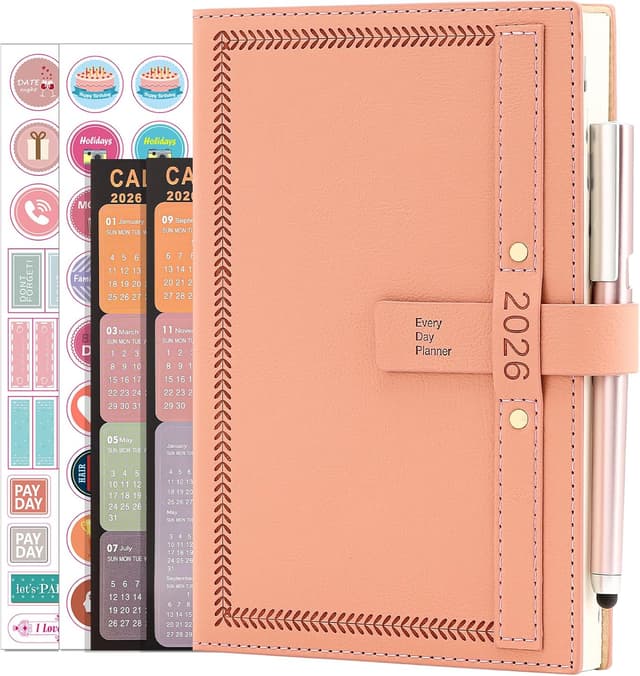 Detalle de Goldaypln Agenda 2026 A5 Página por Día