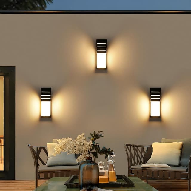 Thumbnail 4 de Goeco 2 Pack lámparas de pared LED exterior 12W 1300LM