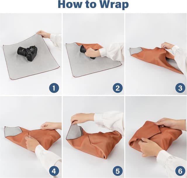 Detalle 2 de Walking Way Magic Protective Wrap Selbstklebe-Etui-Kit (45 x 45 cm) kratzfest, staubdicht, waschbar – Brown