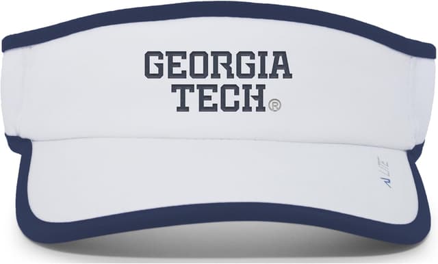 Detalle de Pacific Headwear NCAA Lite Series All-Sport Active Visor (Georgia Tech Yellow Jackets)