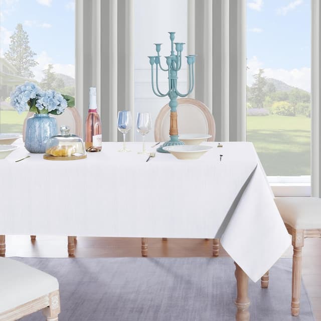 Thumbnail 5 de Softalker Mantel Antimanchas Blanco Cuadrado 80x80 cm 🧻