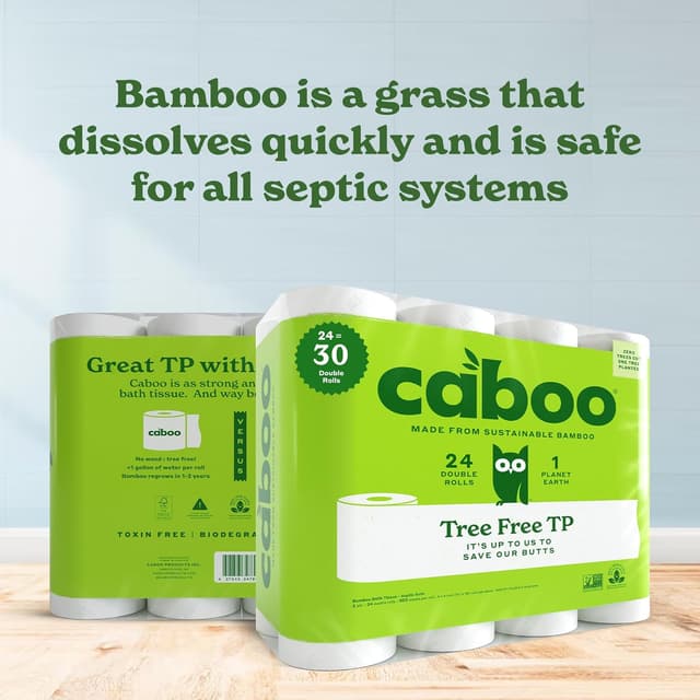 Thumbnail 5 de Caboo CBT300-12 Bamboo Toilet Paper 300 Sheets