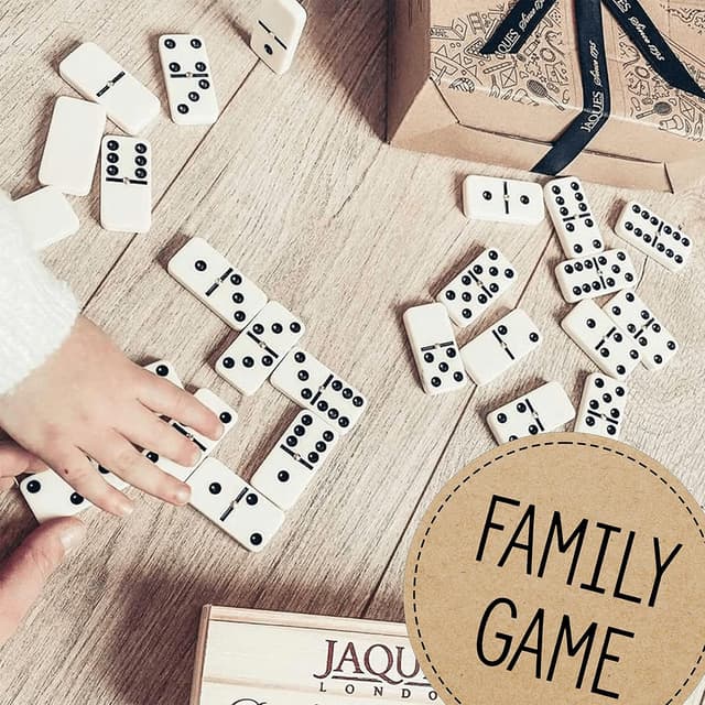 Thumbnail 3 de Jaques of London Club Double Nine Dominoes set 🧩