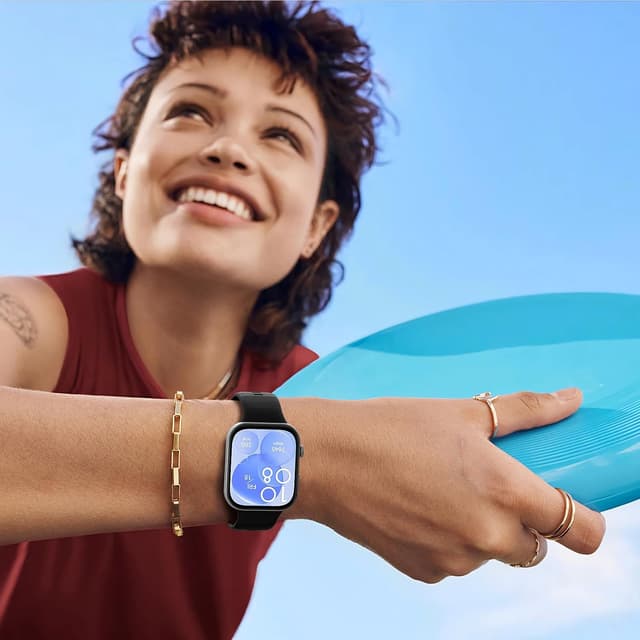 Detalle 2 de TiMOVO Sport Bands for Huawei Watch Fit 3 – Soft Silicone Adjustable Replacement Straps (Black, Midnight Blue, White)