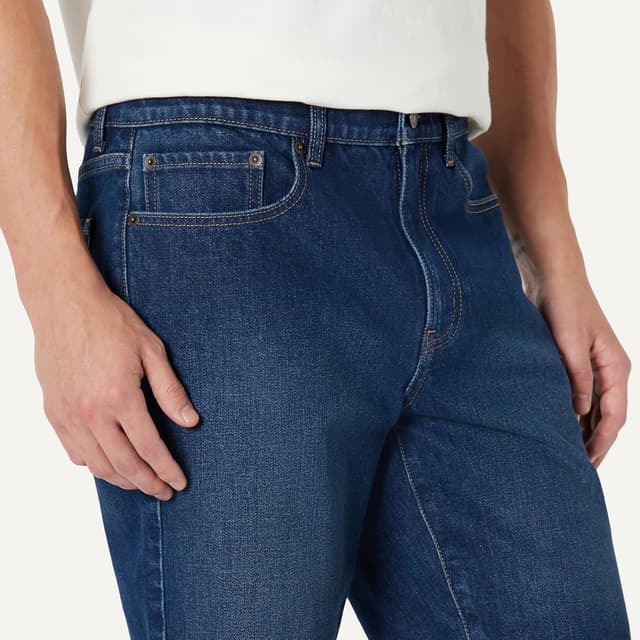 Detalle de Amazon Essentials Men’s Heavyweight Stretch Straight-Fit Jean Shorts (9-inch inseam)