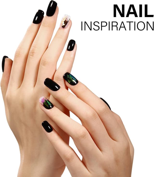 Detalle 2 de TOMICCA Vernis semi permanent noir naturel (15 ml) UV/LED – gel à poser, retirer au soak off