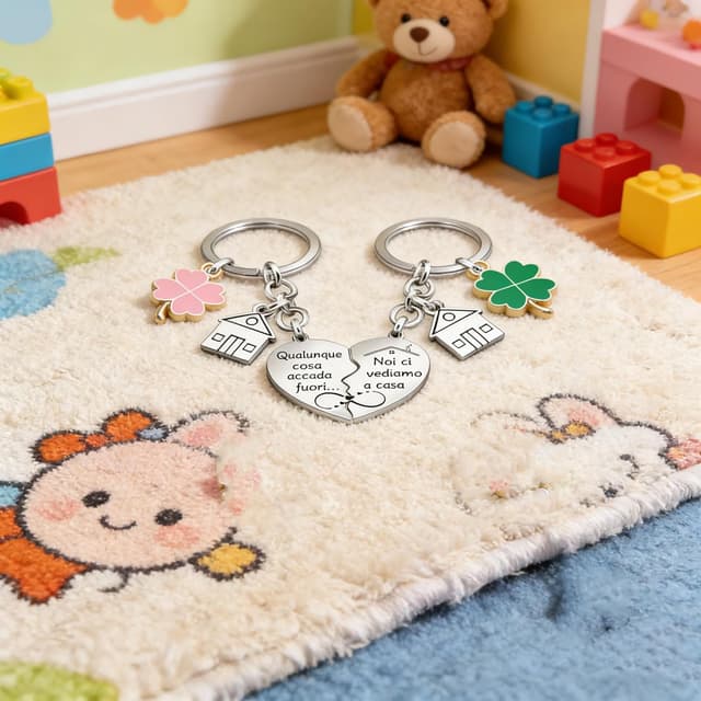 Thumbnail 4 de Portachiavi JRZDFXS Ci vediamo a Casa in acciaio 🏠