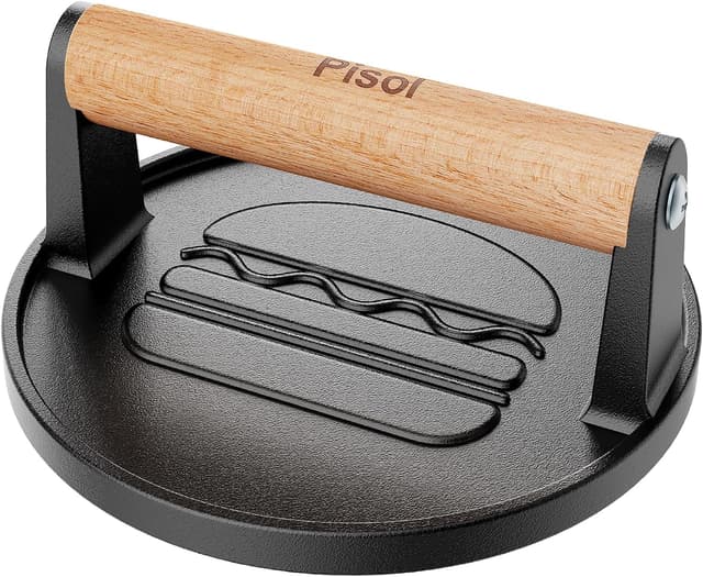 Thumbnail 6 de Pisol Smash Burger Press 6.6” cast iron
