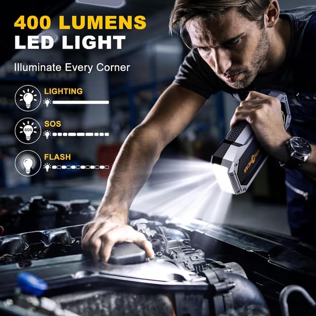 Thumbnail 2 de Booster Batterie 8000A Démarreur 12V