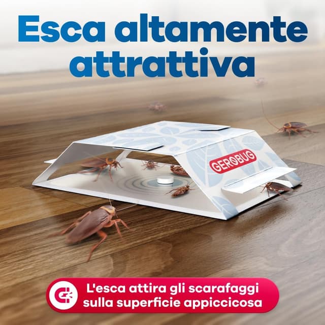 Detalle 2 de Gerobug Trappole per scarafaggi 12 pezzi