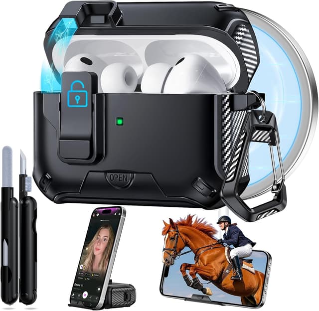 Imagen de Ekoonpft AirPods Pro 3 Case with Safety Lock en OfertitasTOP