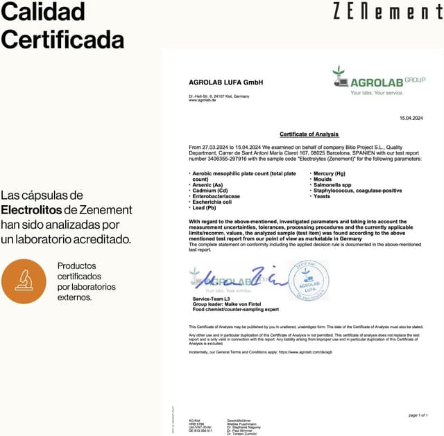 Thumbnail 4 de Zenement Electrolitos 120 cápsulas