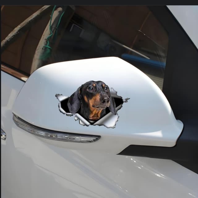 Thumbnail 4 de Dackel Reflektierend Aufkleber 18 cm