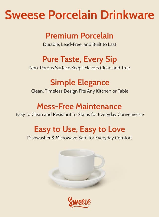 Thumbnail 6 de Sweese 2.5 oz espresso cups set of 4