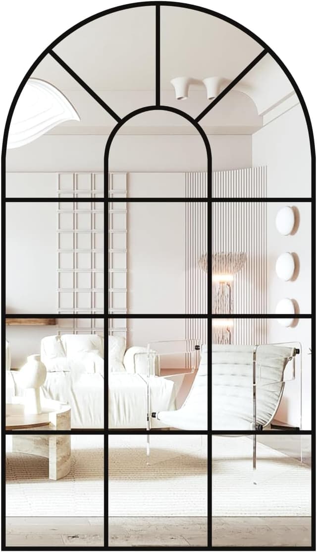 Thumbnail 6 de CASSILANDOSpecchio da parete per finestra ad arco 105 x 60 cm nero