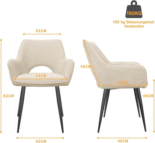 Thumbnail 2 de WAFTING Esszimmerstühle 6er Set