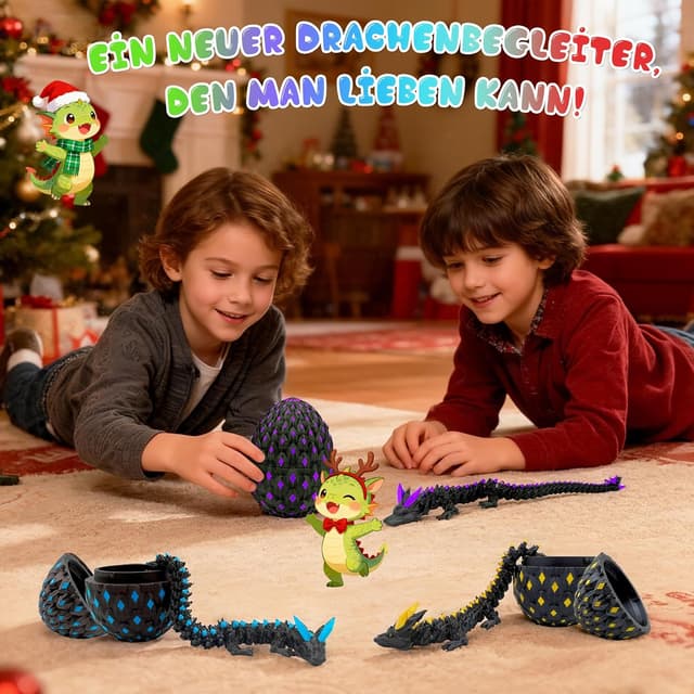 Thumbnail 1 de JoryHeim Drachenei mit Drache 10 cm