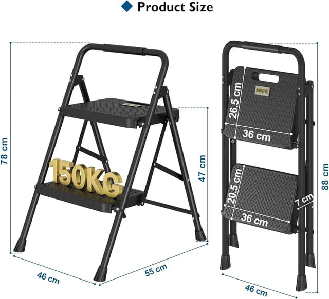Thumbnail 4 de BONTEC Trittleiter 150 kg klappbar đȘ
