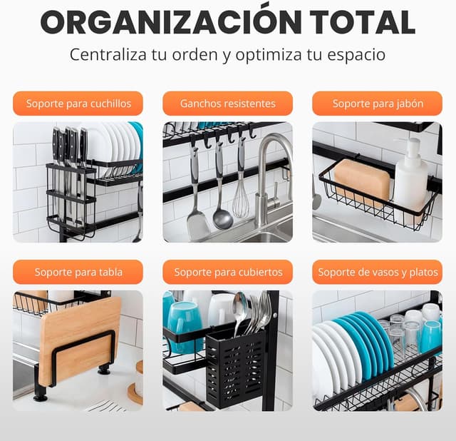 Thumbnail 4 de JUPPLIES Escurreplatos 2 Niveles 85x30