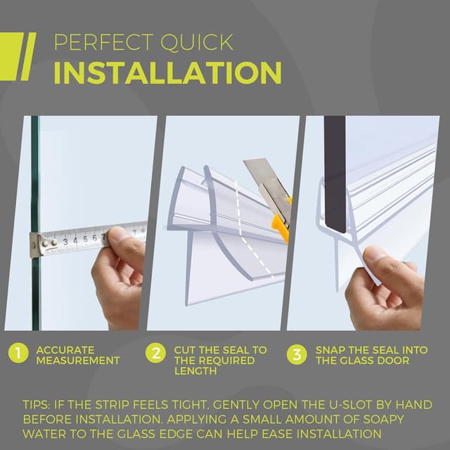 Thumbnail 5 de GECKOSEAL Shower Screen Seal Strip 90cm