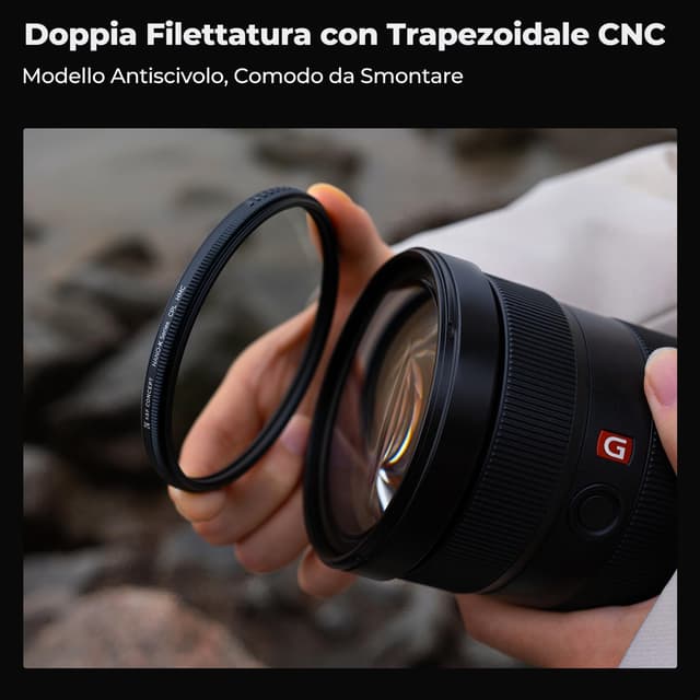 Detalle 2 de K&F CONCEPT Nano-Klear CPL 55 mm