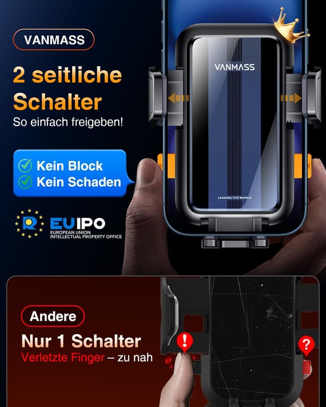 Detalle de VANMASS 2026 Handyhalterung Auto 360°