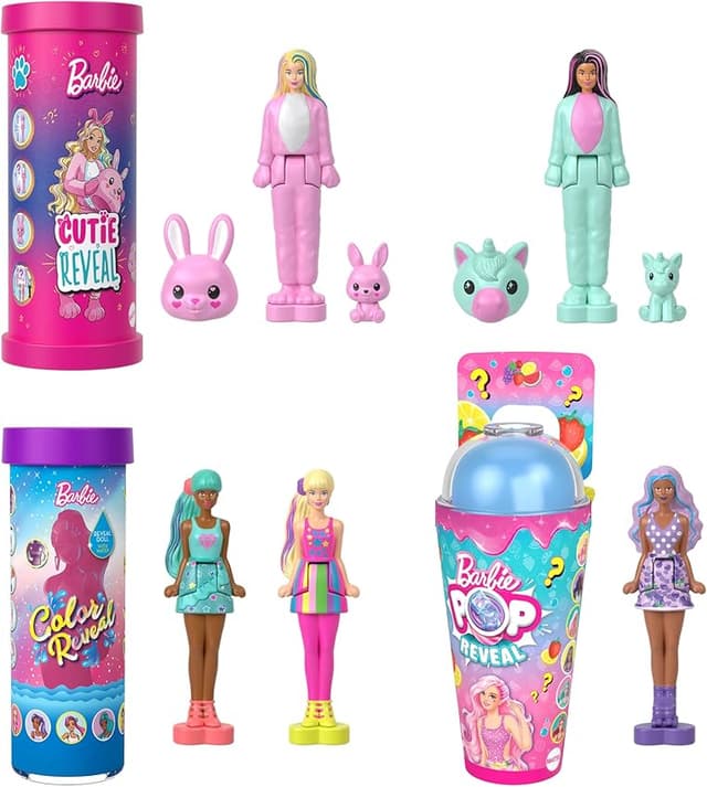 Detalle de Barbie Mini Barbieland Set Reveal: 5 Figuras Sorpresa 🎉