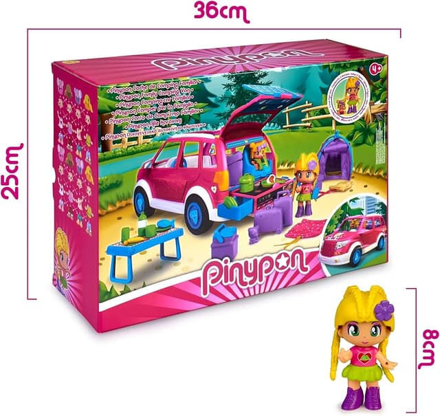 Detalle 2 de Pinypon Autocaravana Camping 🚐 con Minimuñeca y Bebé, Juguete