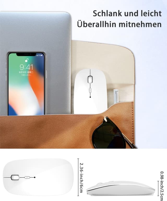 Detalle 1 de AE WISH ANEWISH Bluetooth Maus, 70 g