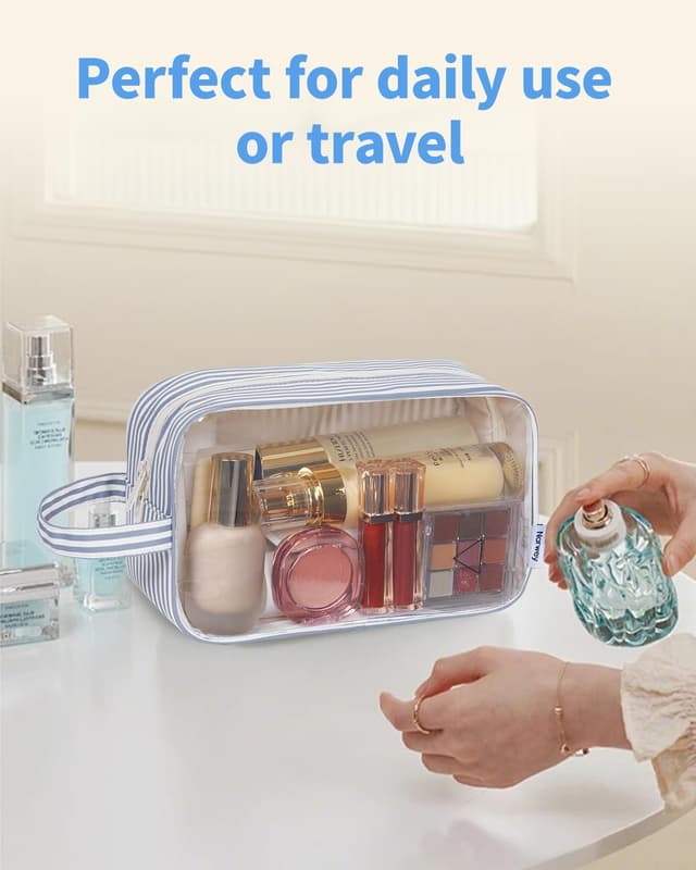 Thumbnail 6 de Narwey Clear Travel Toiletries Bag 25 x 10 x 15 cm