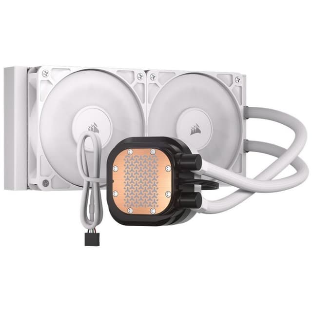 Detalle 2 de Corsair Nautilus 240 RS LCD refrigeración líquida todo en uno de 240 mm con 2 ventiladores PWM IPS (blanco)