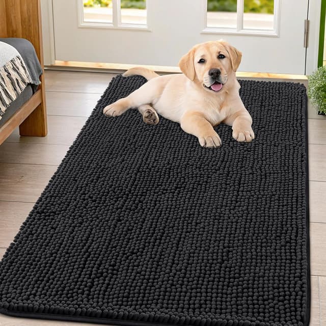Imagen de Smiry Dog Door Mat 47x32 Absorbent Chenille en OfertitasTOP