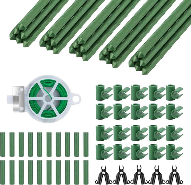 Detalle 2 de VonLux 40cm 30Pcs Plant Stakes Kit with Trellis Connector Clips and Plant Ties