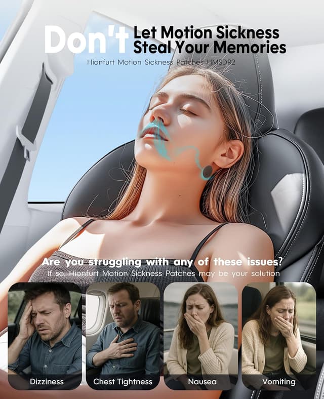 Detalle 2 de Hionfurt HMSDR2 64 Stück Reisekrankheitspflaster