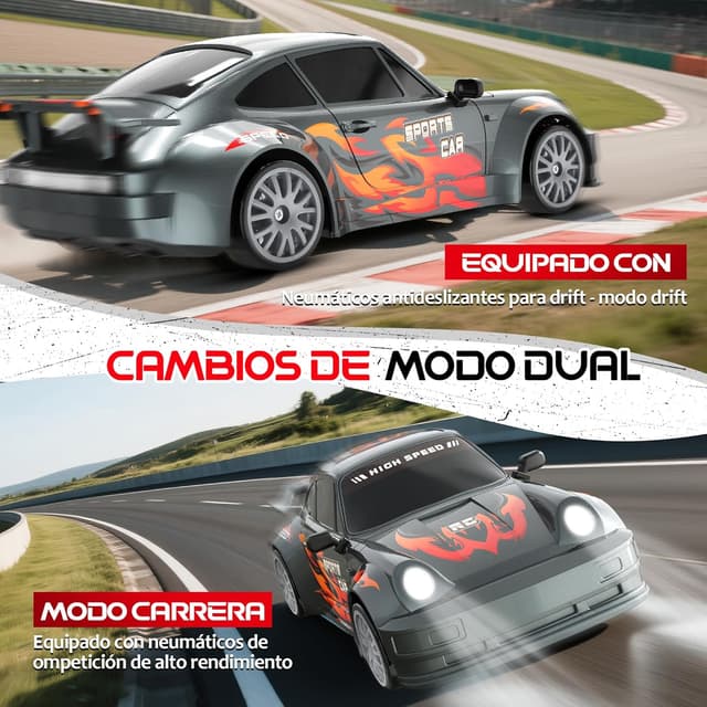 Detalle 2 de HappyGoLucky Coche RC Drift Car 1:24 10-15 km/h