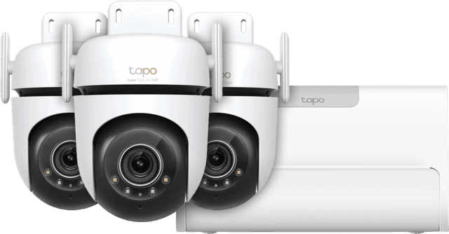 Detalle de TP-Link Tapo C530WS 3er-Pack + H500 Smart HomeBase