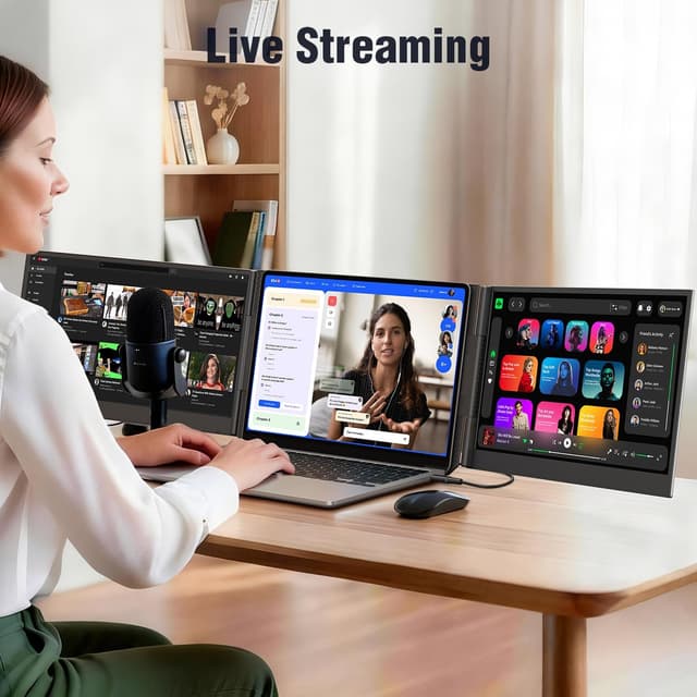 Thumbnail 2 de APILDELLA 15.6 Triple Laptop Screen Extender