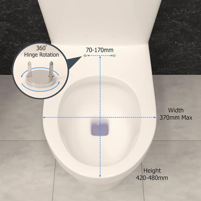 Detalle 2 de Soft Close Oval Toilet Seat Quick Release