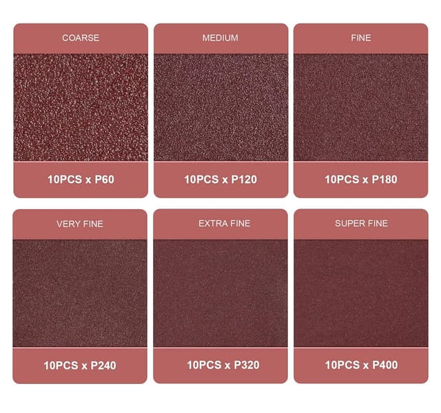 Thumbnail 2 de SATC Delta-Triangle 93mm Sanding Sheets 60-pack 🛠