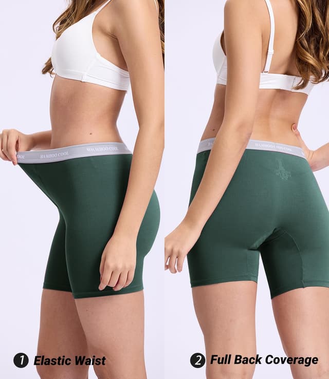 Thumbnail 3 de BAMBOO COOL BoyShorts 5-Pack High Waisted